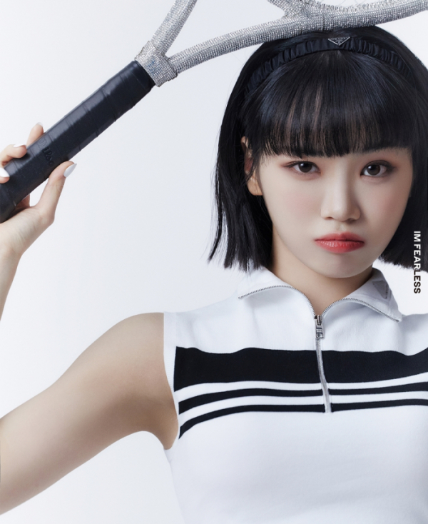 ▲르세라핌 김채원(사진제공=하이브, 쏘스뮤직)