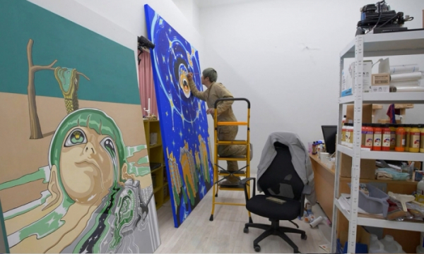 ▲기안84 팝아트 개인전(사진제공=MBC)