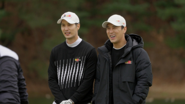 ▲'골프왕 시즌3' 정준호, 신현준(사진제공 = TV CHOSUN)