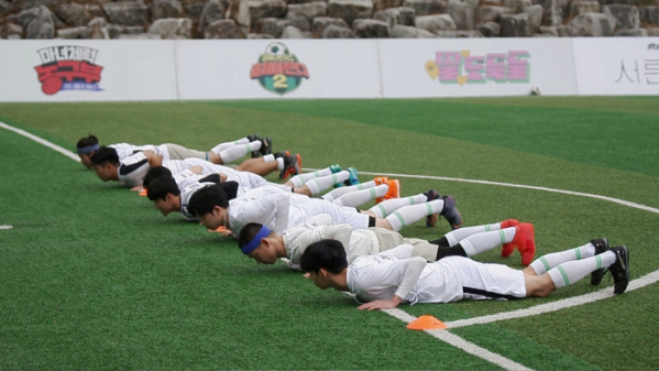 ▲'뭉쳐야 찬다 2' 오디션 합격자 2차 오디션(사진제공=JTBC)