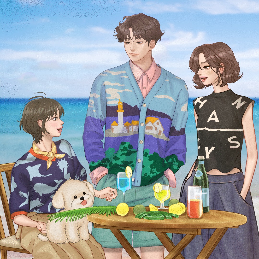 ▲가상 인플루언서 해수. (LF)