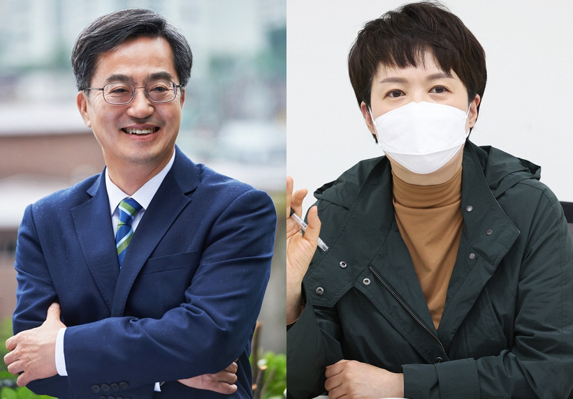 ▲김동연 더불어민주당 후보(왼쪽)와 김은혜 국민의힘 후보(오른쪽)(연합뉴스)
