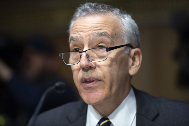 ▲4월 7일(현지시간) 필립 골드버그 주한미국대사 지명자가 미국 상원 외교위원회 청문회에서 참석하고 있다. 워싱턴D.C./UPI연합뉴스