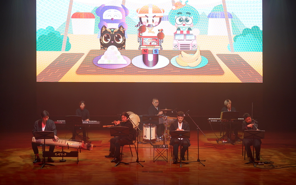 ▲보쏘팀의 쇼케이스 공연 모습. (사진제공=넥슨)