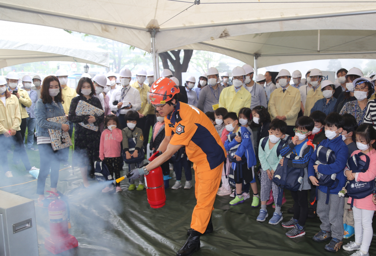 ▲소방안전교육을 진행하고 있는 모습.  (자료제공=서울시)