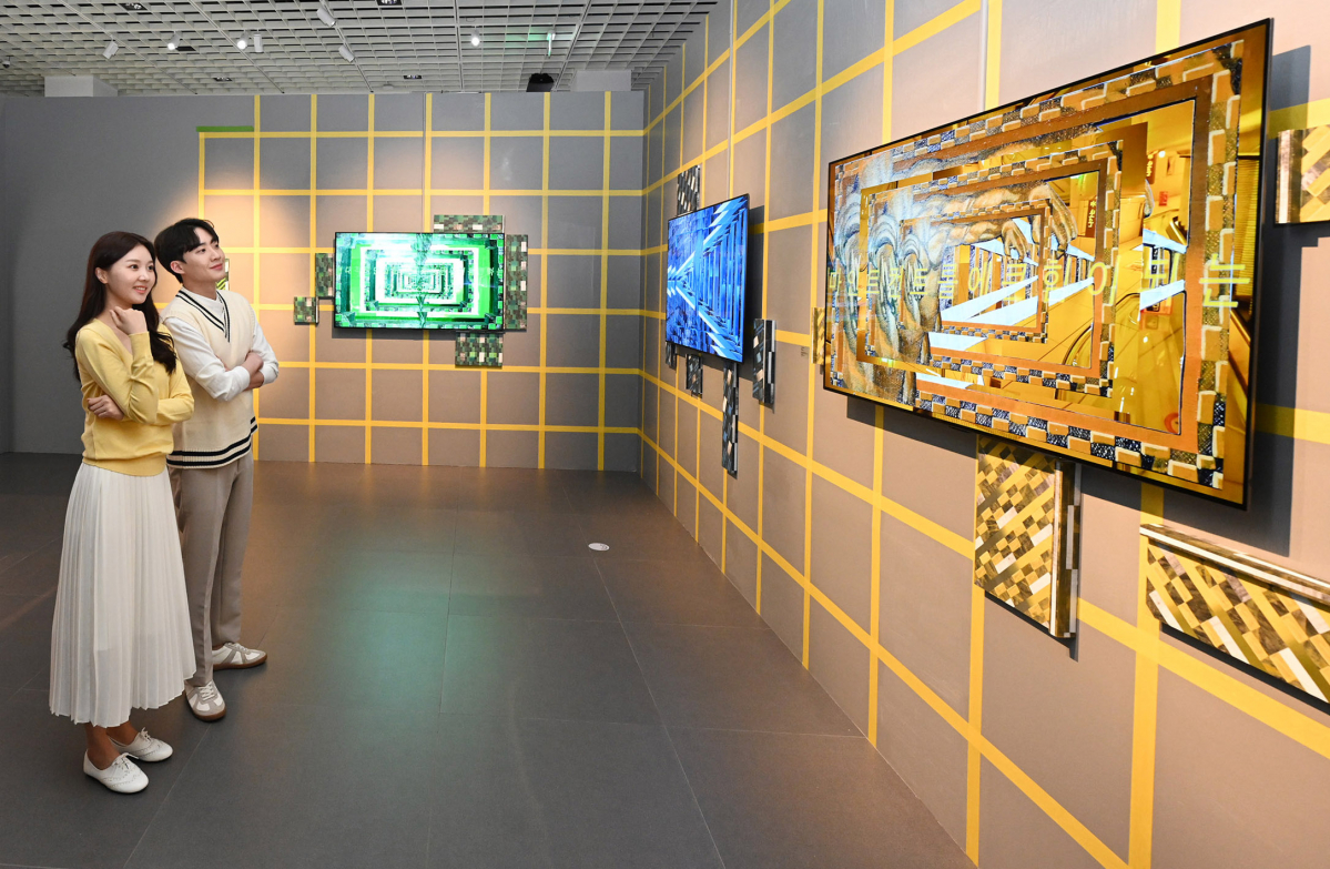 ▲LG전자가 자발광(自發光, Self-Lit) 올레드 TV를 앞세워 내달 8일까지 아이엠그라운드(I AM GROUND) 전시에 참여한다. (사진제공=LG전자)