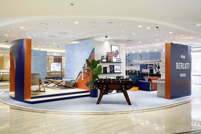 ▲갤러리아명품관 벨루티 라이프스타일 팝업스토어 전경(사진제공=갤러리아백화점)