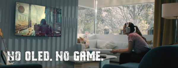▲LG디스플레이 'NO OLED NO GAME' 영상 시리즈 '슈팅 게임'편 가운데 한 장면  (사진제공=LG디스플레이)