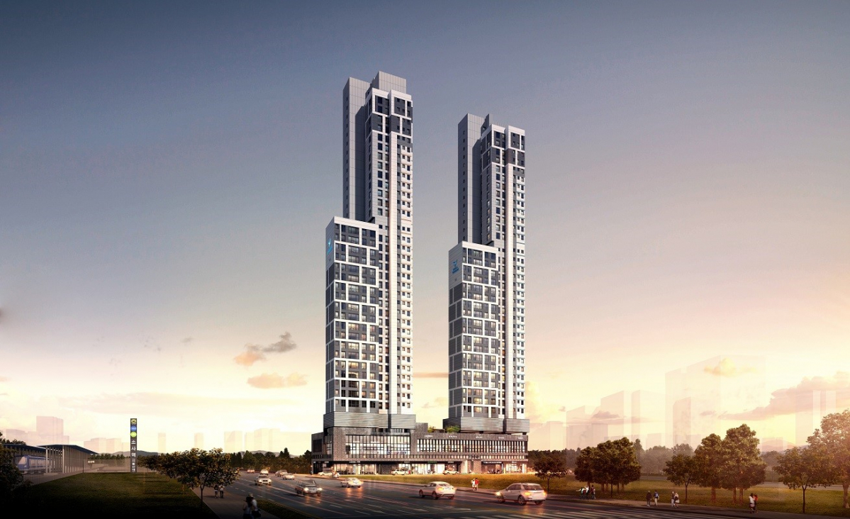 ▲소사역 한라비발디 프레스티지 투시도 (자료제공=한라)