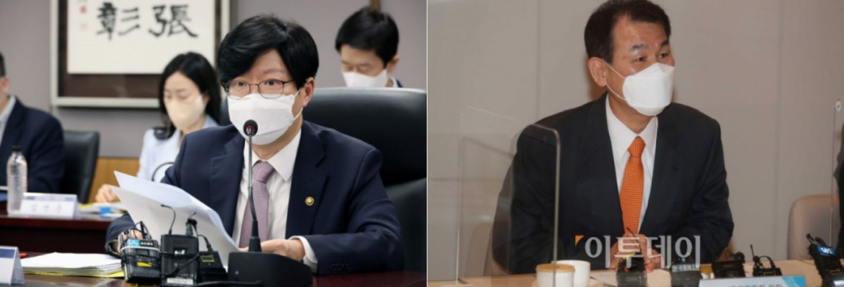 ▲김소영(왼쪽) 금융위원회 부위원장과 정은보 금융감독원장  (금융위원회·이투데이DB)