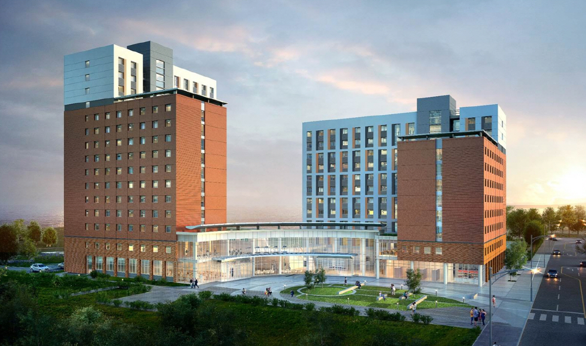 ▲(사진제공 = 인천대학교 생활원) 인천대학교 제2기숙사 조감도
