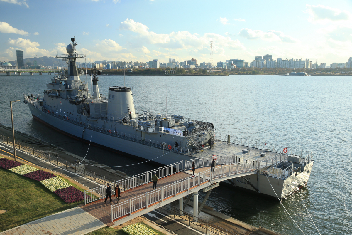 ▲망원한강공원 내 서울함공원의 모습. (자료제공=서울시)