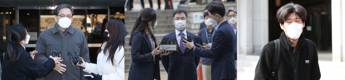 ▲(왼쪽부터) 곽상도 전 의원, 김만배 씨, 남욱 변호사 (뉴시스)