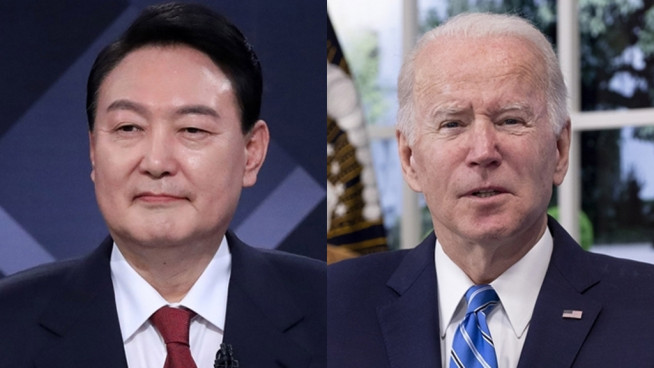 ▲(왼쪽부터) 윤석열 대통령 - 조 바이든 미국 대통령 (연합뉴스)