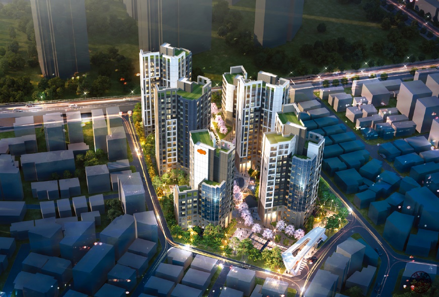 ▲‘중화역2-1구역 가로주택정비사업’ 조감도 (자료제공=DL건설)