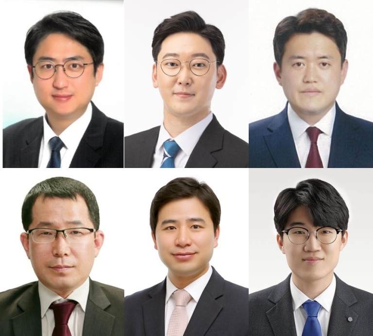 ▲(왼쪽 위부터 시계방향으로) 고강섭, 고찬양, 김강진, 채희락, 신영호, 김석환 후보