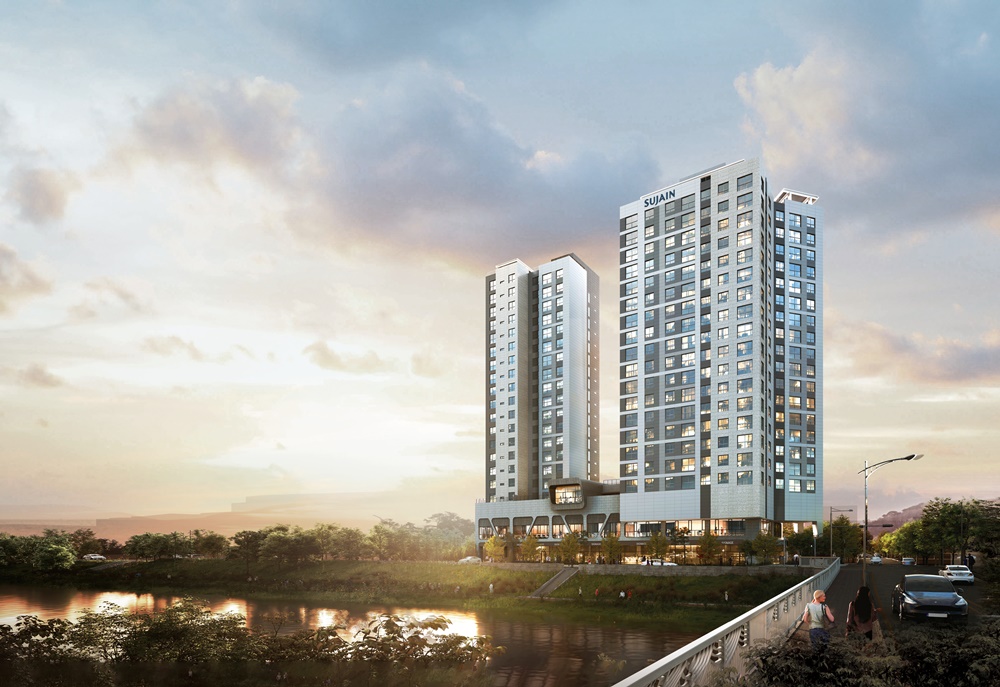 ▲안양 한양수자인 리버뷰 투시도 (자료제공=한양)