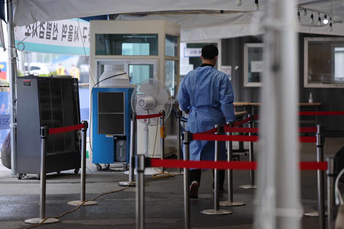 ▲서울역 선별검사소의 한산한 모습. (연합뉴스)