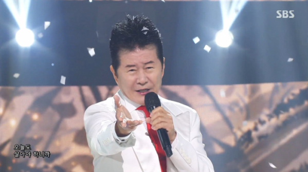 ▲'인기가요' 태진아(사진=SBS 방송화면 캡처)