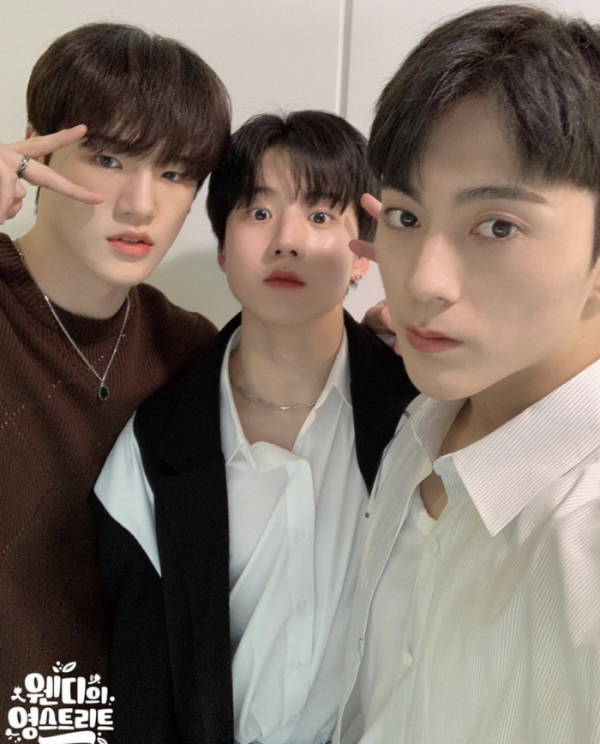 ▲JUST B 이건우, 배인, 김상우(사진 = SBS 파워FM ‘웬디의 영스트리트’ 제공)