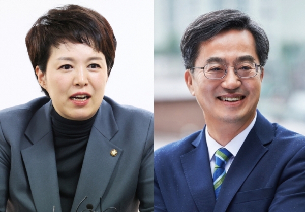 ▲김은혜 국민의힘 후보(왼쪽)와 김동연 더불어민주당 후보.(연합뉴스)
