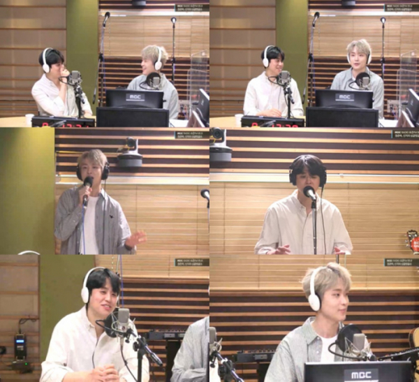 ▲'싱글벙글쇼' 이솔로몬X조연호(사진 = MBC 보이는 라디오 영상 캡처)