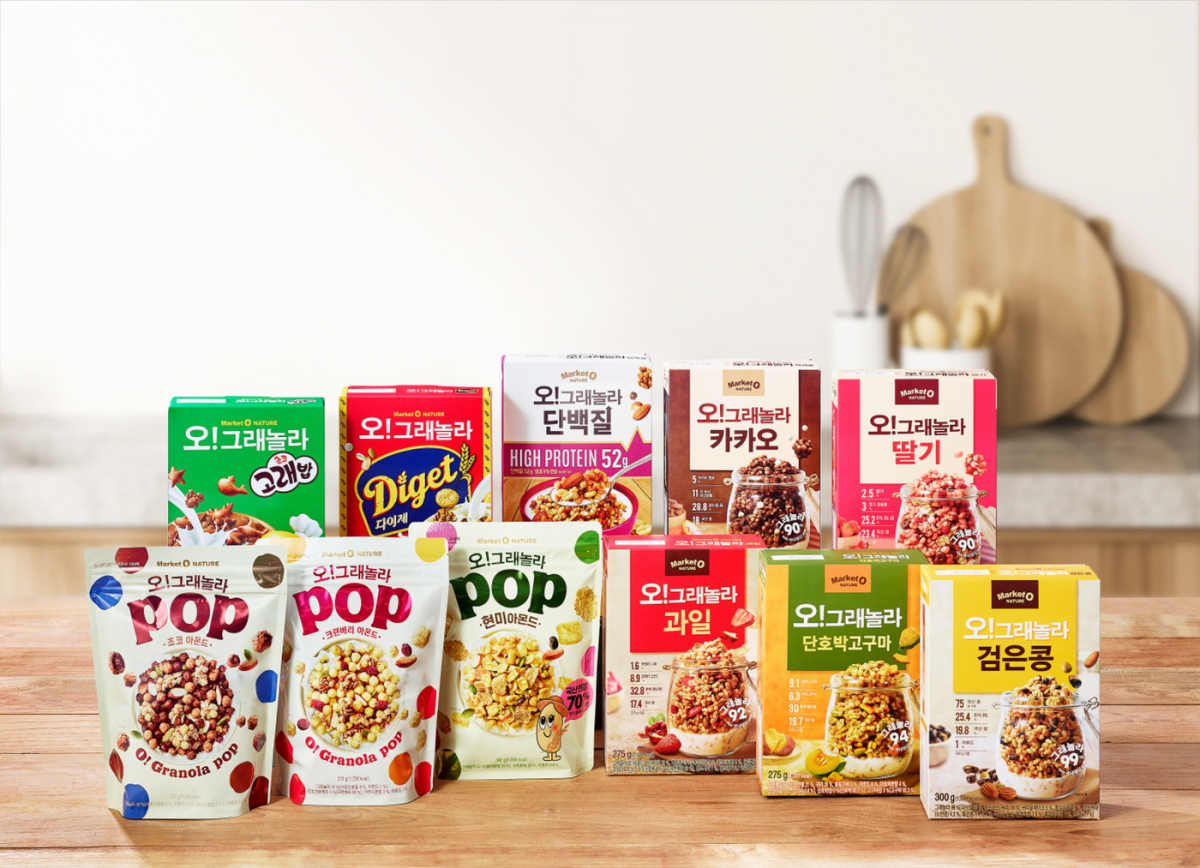 ▲오리온 ‘마켓오 네이처 오!그래놀라’ 제품 (사진제공=오리온)