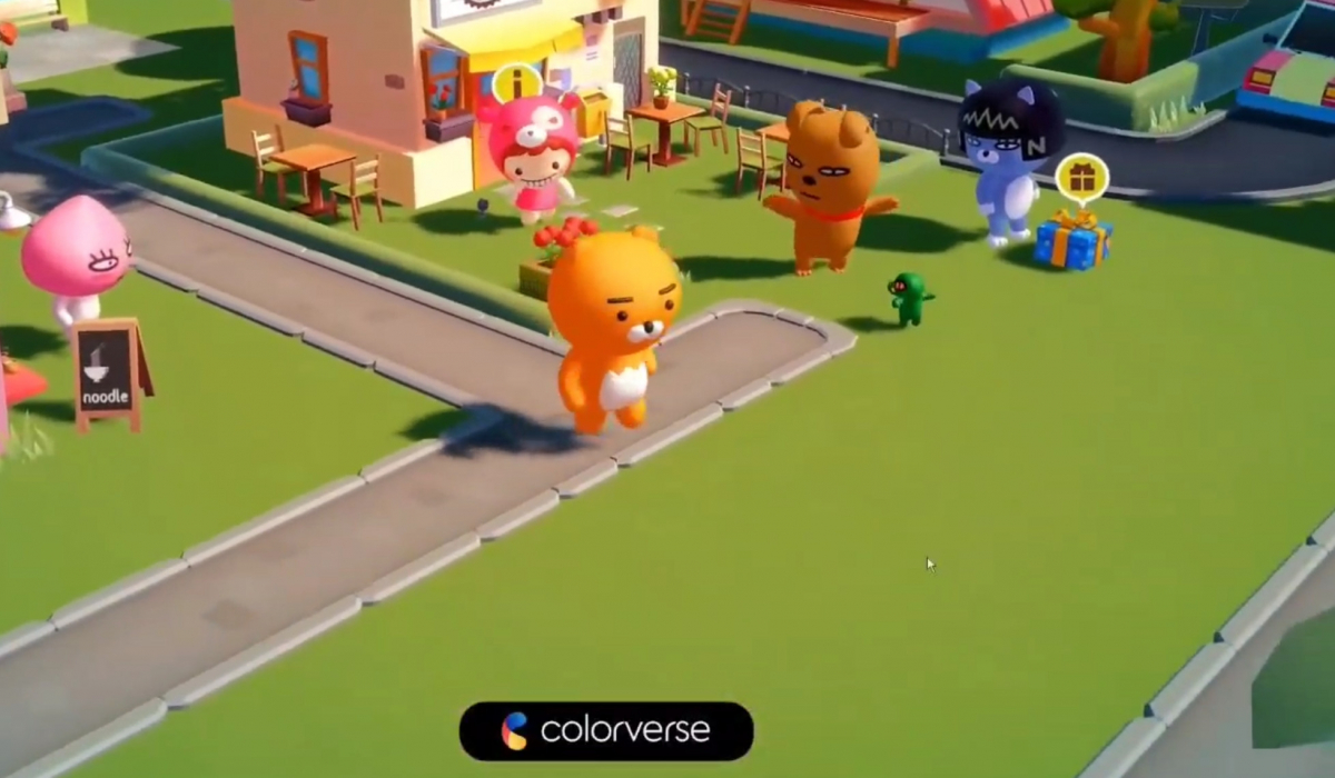 ▲카카오의 메타버스 생태계 일부인 '컬러버스'. (사진출처=카카오 미디어데이 캡쳐)