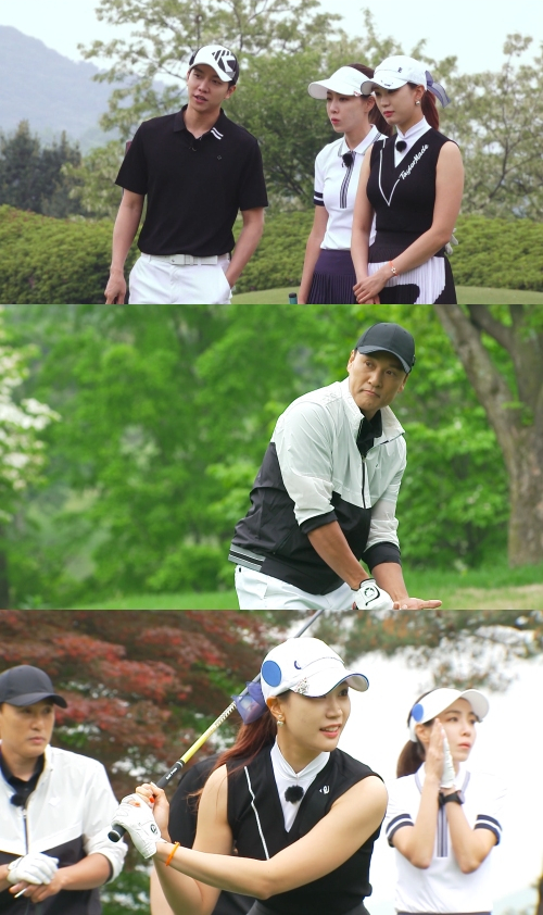 ▲김이나 한다감 '편먹고 공치리' 골프장서 골프대결(사진제공=SBS)