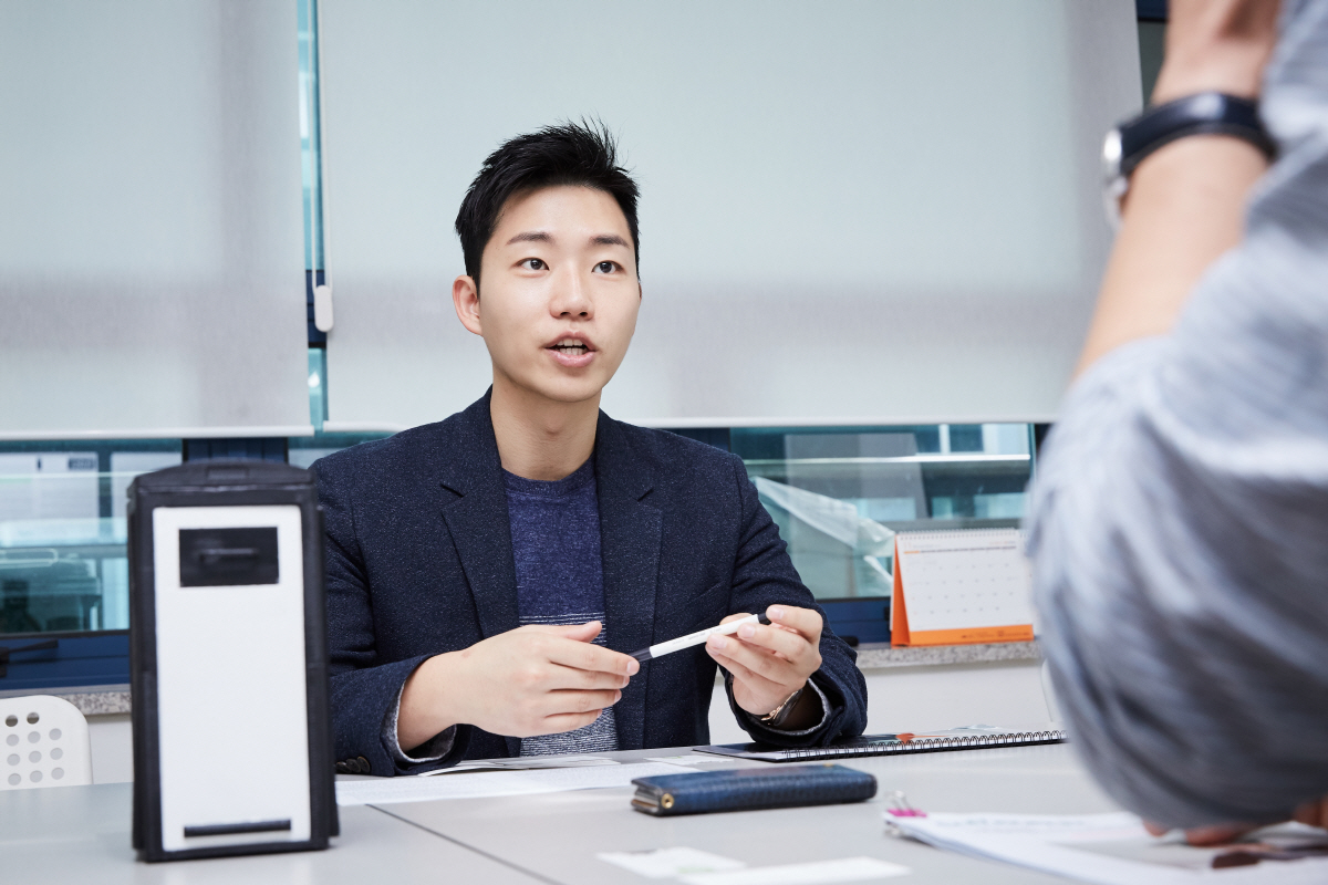 ▲권순범 이큐브랩 대표의 모습. 사진=이큐브랩
