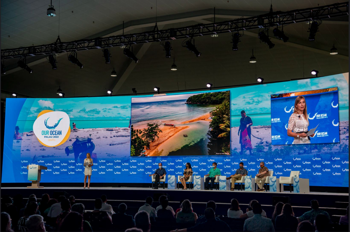 ▲올해 4월 13~14일 팔라우에서 열린 제7차 아워 오션 콘퍼런스. 홈페이지에서 캡쳐.