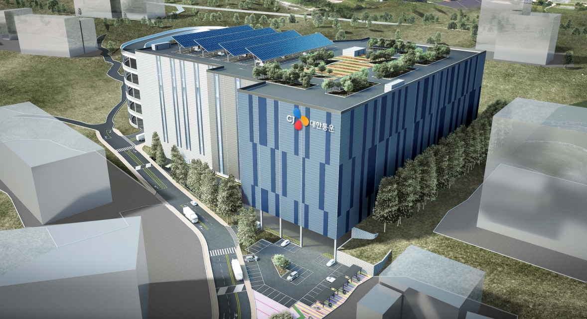 ▲CJ대한통운이 매입한 용인남사 물류센터 조감도 (사진제공=CJ대한통운)