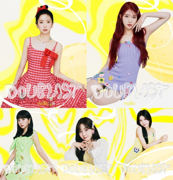 ▲케플러 최유진‧샤오팅‧마시로‧김채현‧김다연(사진 = 웨이크원, 스윙엔터테인먼트 제공)