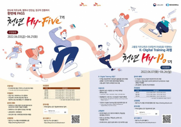 ▲청년 Hy-Five와 청년 Hy-Po는 각각 오는 21일과 26일까지 참가 신청 접수를 받는다.  (사진제공=SK하이닉스)