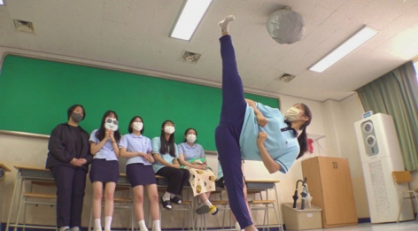 ▲'순간포착' 품새 천재 여고생(사진제공=SBS)