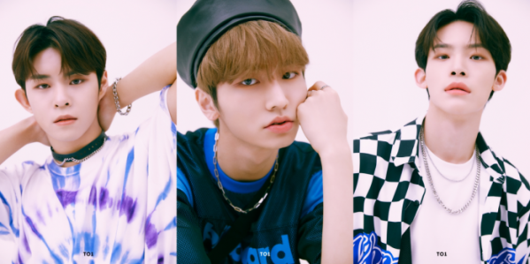 ▲TO1(티오원) 동건‧찬‧지수(사진 = 웨이크원 제공)