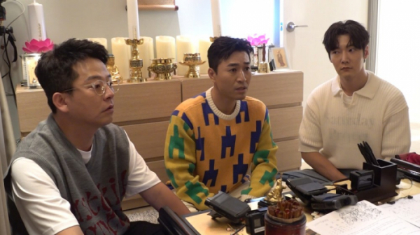 ▲'미우새' 김준호, 김종민, 최진혁(사진제공=SBS)