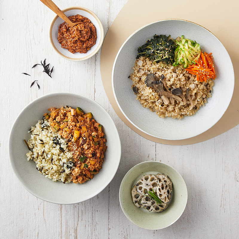 ▲현대그린푸드가 선보인 채식 간편식 브랜드 '베지라이프'.  (사진제공=현대그린푸드)