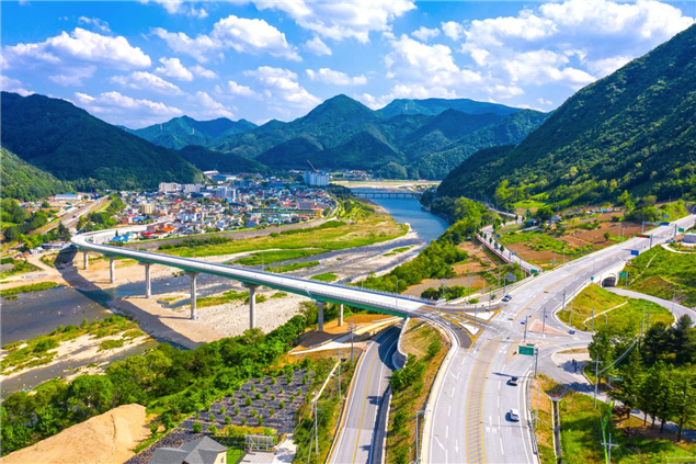 ▲정선3교 전경. (사진제공=국토교통부)