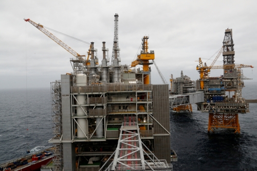 ▲노르웨이 석유가스 회사 에퀴노르가 북해에 운영하는 유전. 로이터연합뉴스
