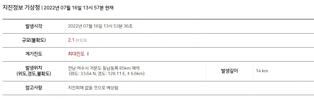(기상청 홈페이지 캡처)