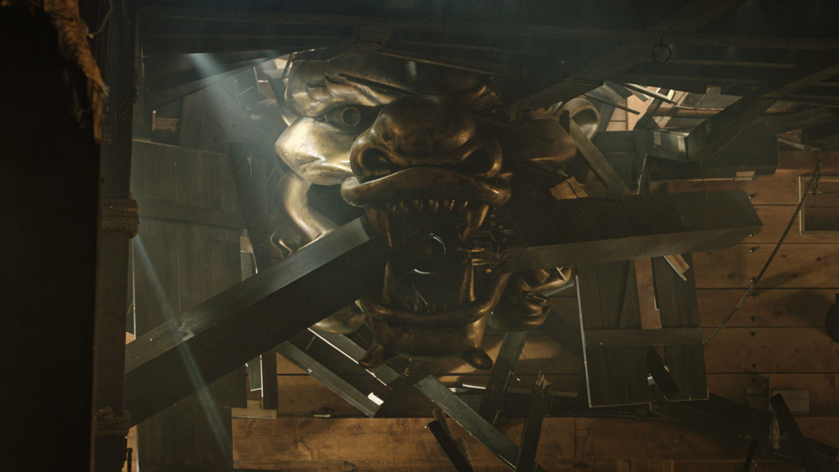 ▲'한산: 용의 출현'의 거북선 일부를 공개한 스틸컷 (롯데엔터테인먼트)