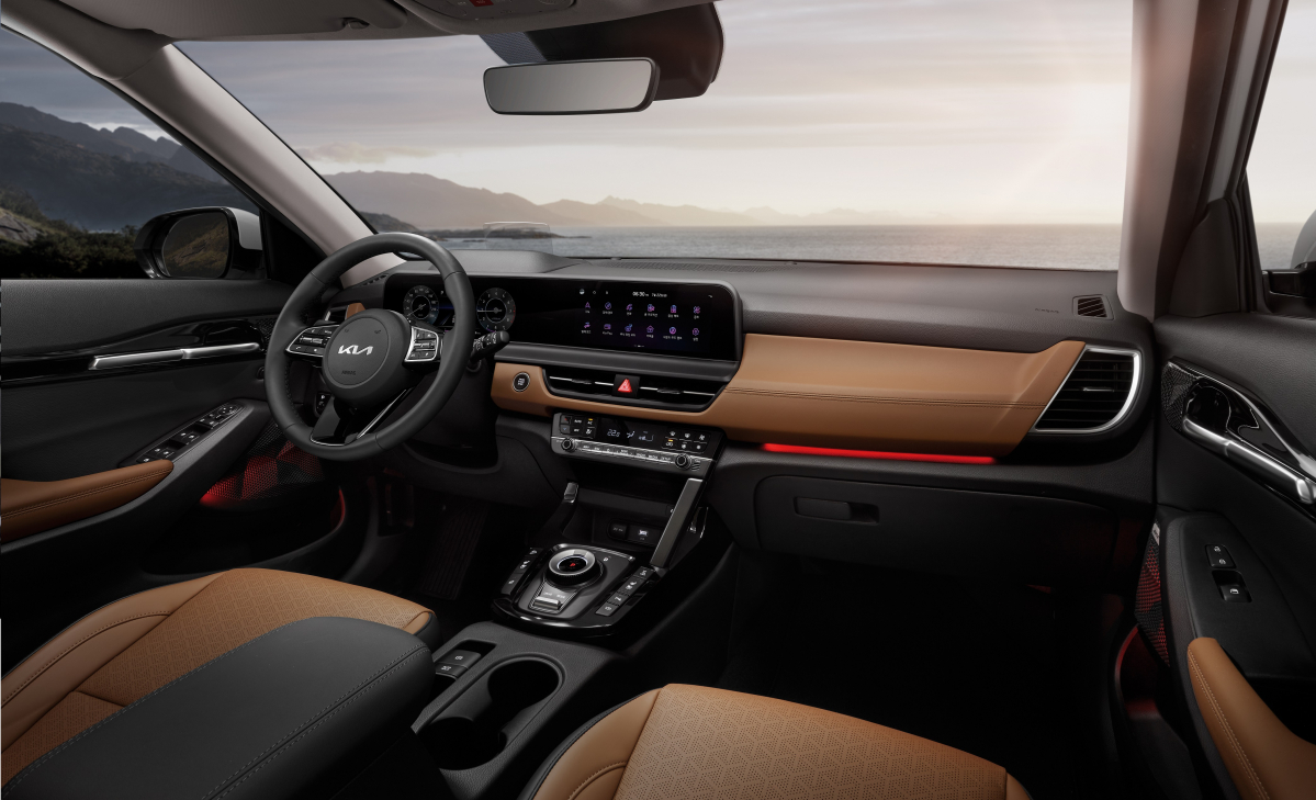 ▲'더 뉴 셀토스' 실내 디자인. (사진제공=기아)