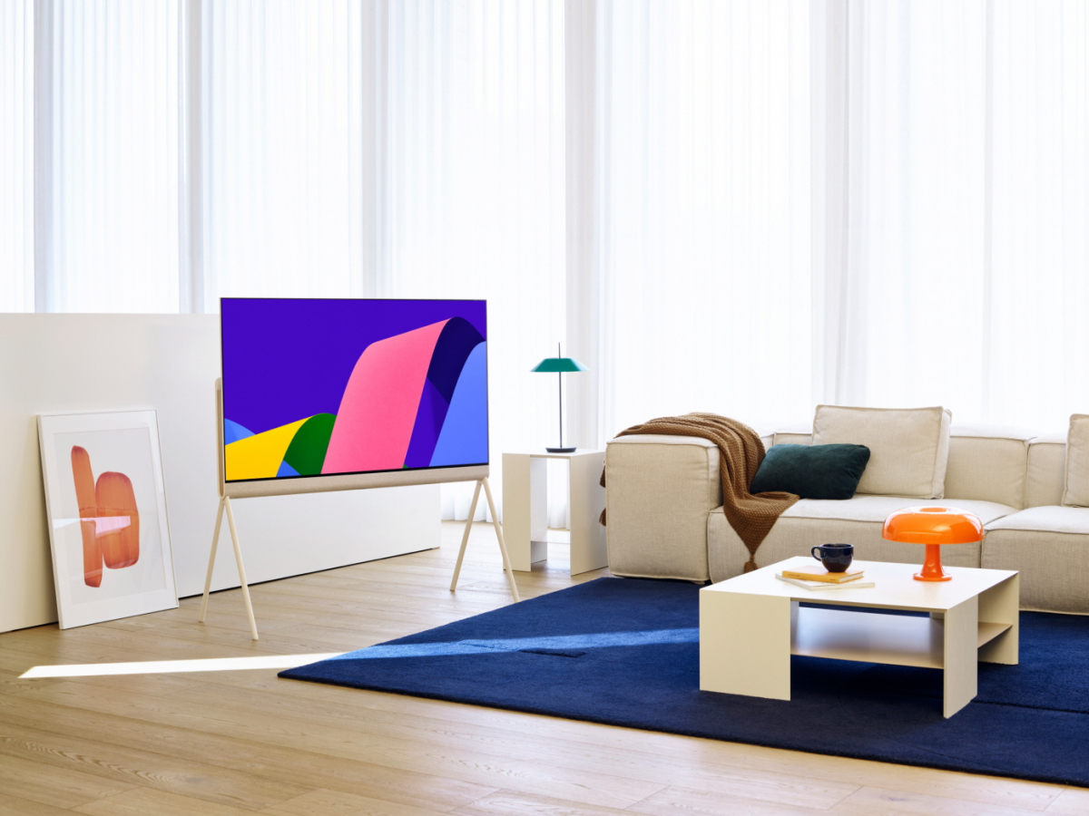 ▲LG 올레드 오브제컬렉션 포제(Posé)가 인테리어와 조화를 이루며 배치돼 있다. (사진제공=LG전자)