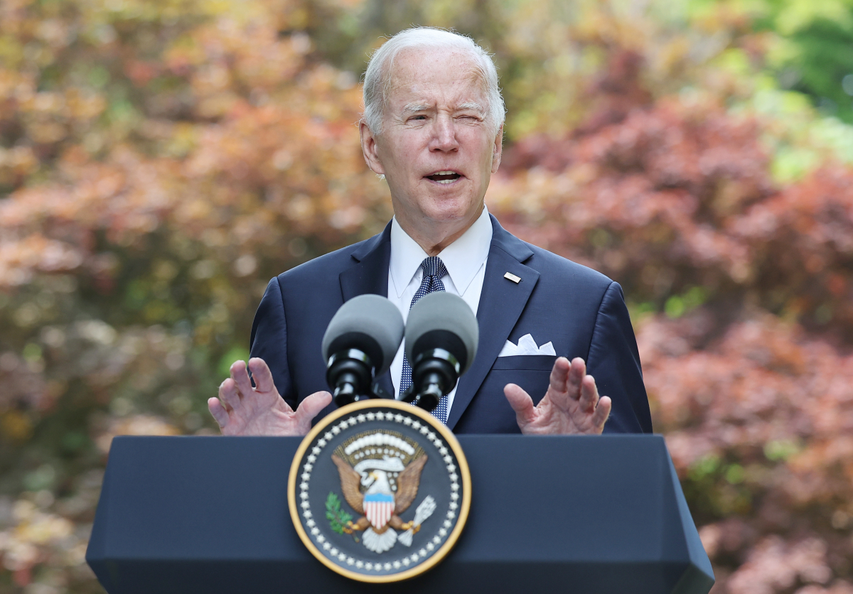 ▲연설하는 바이든 대통령 (연합뉴스)