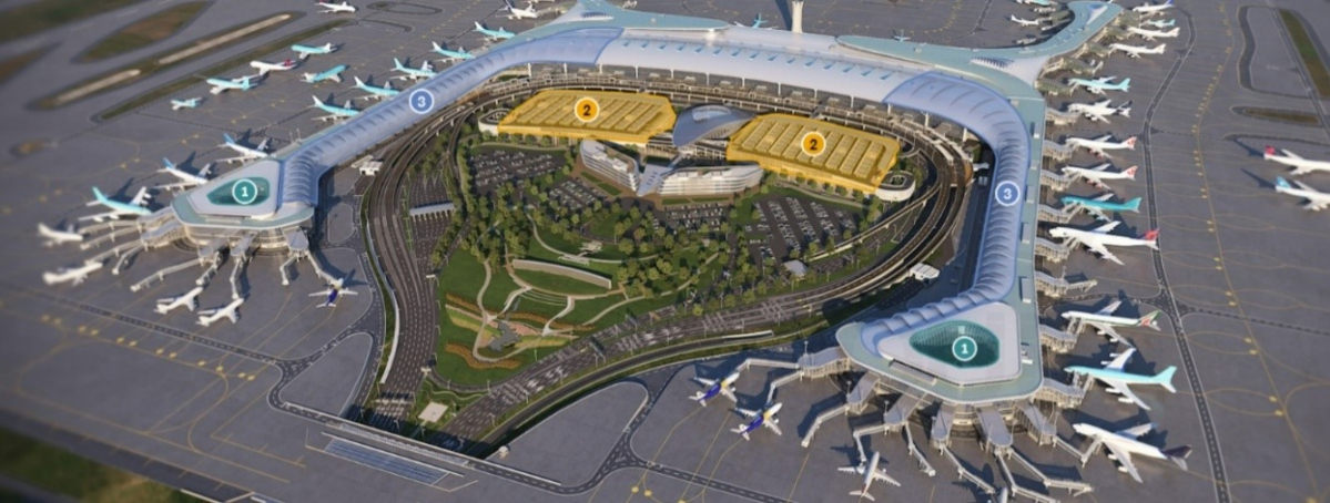 ▲인천공항 제2여객터미널 조감도. (사진제공=포스코인터내셔널)