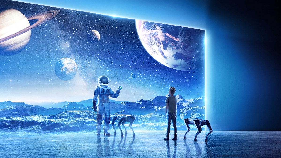 ▲현대자동차·기아는 달 표면 탐사 모빌리티 개발을 위해 국내 6개 우주 연구기관들과 공동연구 협약을 체결하고 협의체를 구성한다고 27일 밝혔다. 사진은 2022년 1월 CES에서 공개한 현대차의 로보틱스 비전 이미지. (사진제공=현대자동차)