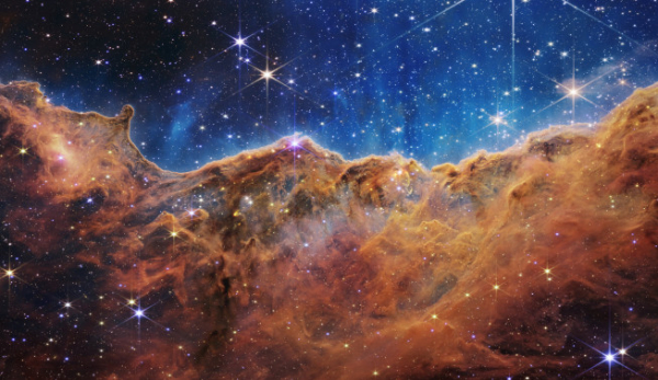 ▲제임스 웹 우주 망원경(JWST)의 ‘용골자리 성운(Carina Nebula)’ 사진. 신화뉴시스
