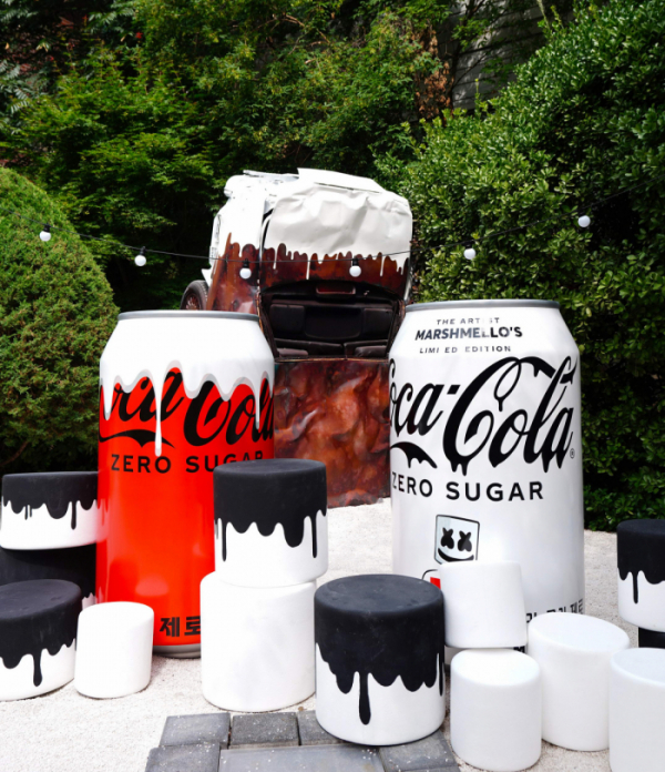 ▲‘코카-콜라 제로 MARSHMELLO’ 팝업 체험존 (사진제공=코카-콜라사)