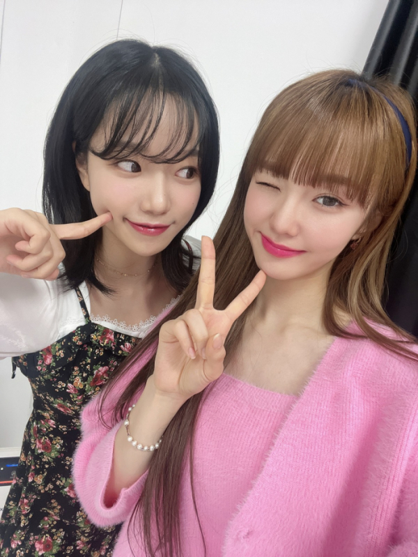 ▲조유리X나나(사진=엔브이(NV)엔터테인먼트 제공)